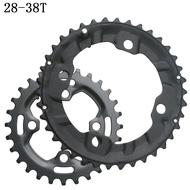 Bicycle Chainring Repair Parts Mountain Bike Chainring 28/38T Shifting Kit Accessories 64BCD Aluminu