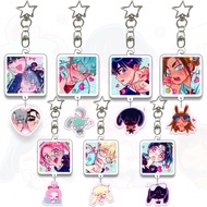 ‌ALIEN STAGE Star Keychain String Cartoon Couple Set Figure Luka Hyuna Keyring Pendant Image Exquisi