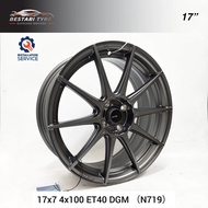 【Installation Available】N719 ADVANTI SPORT RIM17 INCH 17X7 4X100 ET40 DGM READY STOCK SPORT RIM