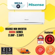 HISENSE 1.0HP - 2.5HP R32 AIR COND ANDBG SERIES NON INVERTER AIRCOND