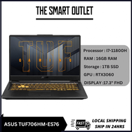 ASUS TUF706HM-ES76 i7-11800H 16GB 1TB RTX3060 17.3" FHD 144hz Gaming Laptop