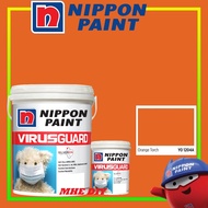 NIPPON PAINT 5L YO 1204 A ORANGE TORCH Interior Smooth Sheen / Matt Finish Paint Cat Dinding Dalam Rumah Bilik Ruang Tam