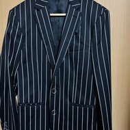 BURBERRY條紋西裝外套