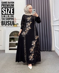 ( S M L XL XXL)Temukan Gamis twill rayon pelangi gamis twill tidye gamis twil rayon super - Motif Ke