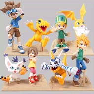 Japanese Mujie Digimon Anime Figure Model Taichi Agumon Yamato Gabumon Patamon