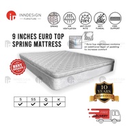 Essential 9 Inches EURO TOP Spring Mattress (ALL SIZES)