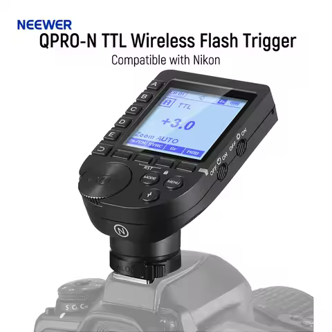 NEEWER QPRO-N TTL Wireless Flash Trigger Compatible with Nikon for Q4 Q3 Z1 Z760 NW420 NW655 NW665 S