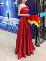 Award Tray and Red Cloth Tray Cover Cloth for Opening Ceremony Ceremony Magenta Cover Cloth Tray Clo