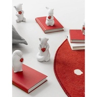 LLADRO Hadiah Hiasan Desktop Patung Seramik Haiwan Dunia yang Elegan dan Comel untuknya