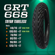 [2025] GRT 668 TAYAR TUBELESS (SPORT RAIN) 70/90-17 80/90-17 90/80-17 120/70-17 100/80-17  110/70-17