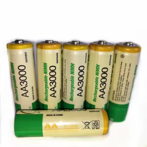 6pcs/lot 1.2V AA Rechargeable Battery High Power High Density 3000mAh AA Rechargeable Nickel Metal H