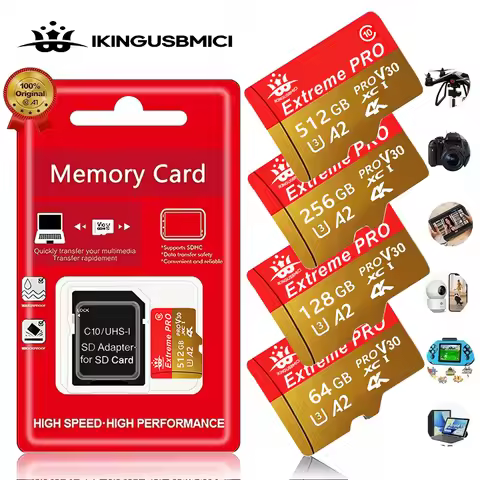 Mini SD Card 16GB 32GB Class 10 Memory Card High Speed S D 64gb for Phones/Tablet/Camera 512GB 256gb
