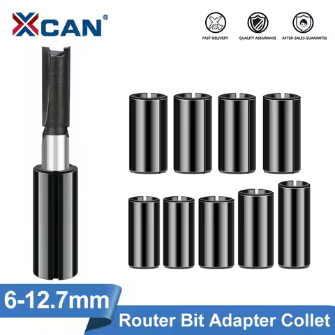 XCAN 1/9pcs Adapter Collet Shank CNC Router Tool Adapters Holder 8mm Change to 6mm/ 8-6.35/ 9.5-6.35