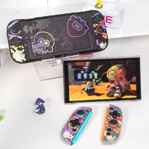 In Stock Switch 2 Oled Protective Case Hard Shell Dockable Splatoon 3 Anti Scratch Shockproof Protec