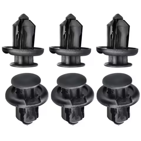 20x Front Bumper Clips 10mm Push Fender Flare Fastener For Honda Push Type Retainer & Insert Metal 9