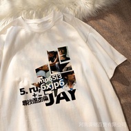 Special offer Jay Chou The same T-shirt Pure cotton short-sleeved T-shirt jay clothes black 周杰伦同款T恤纯棉短袖T恤jay衣服黑色