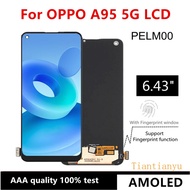 6.43"; AMOLED For OPPO A95 5G PELM00 LCD Display Touch Screen Assembly Replacement