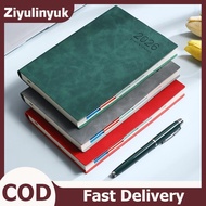 ziyulinyuk 1Pcs Leather Cover Schedule Planner Notepad Thick Paper A5 2026 365-Day Schedule Notebook