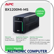 [Get FREE Adaptor] APC BX1200MI-MS Back-UPS 1200VA, 650W 230V, AVR, 4 universal & 1 IEC outlets, Uni