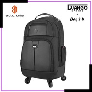 Arctic Hunter i-Cruise Trolley Backpack Bag 4 Wheels 360degree Multicompartment (15.6")