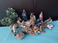 八仙過海公仔 鐵拐李、漢鍾離、張果老、何仙姑、藍采和、呂洞賓、韓湘子、曹國舅 男女老幼貧賤富貴陶瓷人物雕塑擺件