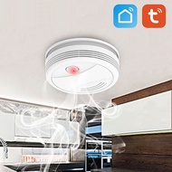 Tuya WiFi Smoke Alarm Fire Protection Smoke Detector Fire Alarm Home Security System Firefighters Sm