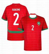 Morocco Home Hakimi No.2 Jersey 2025-2026 Same Style Football Training Uniform Breathable Top for Ad