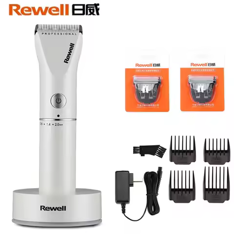Rewell F16 Professional Hair Clipper Rechargeable Trimmer Lithium Battery Adjustable Comb 100-240V C