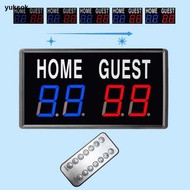 yuksok Electronic Scoreboard Scoring Basketball Scoreboard Mini Digital Scoreboard Score for Games S