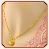 สร้อยคออิตาเลี่ยน 18K (AU750) จี้หัวใจทองคําแท้ 99.9% น้ําหนัก 2.6 กรัม