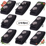 YOLANDAGOODS 1/4/8Pcs Belt Buckle Durable Double Snaps Outdoor Nylon Strap