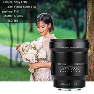 GEKHU Viltrox 85Mm f/1.8 Full-Frame Manual Fixed Focus Lens Fixed Focus F1.8 Lens For Camera Sony nex E A9 A7M3 A7R A6500 A6400 EDTYJ