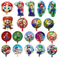 Super Mario Luigi Princess Peach Foil Balloon Kids Toys Happy Birthday Party Decoration