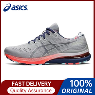 100% Original Asics GEL KAYANO 28 GREY Unisex Running Shoes Long Distance Marathon Walking Jogging Shoe for Men's and Women's Sport Sneakers