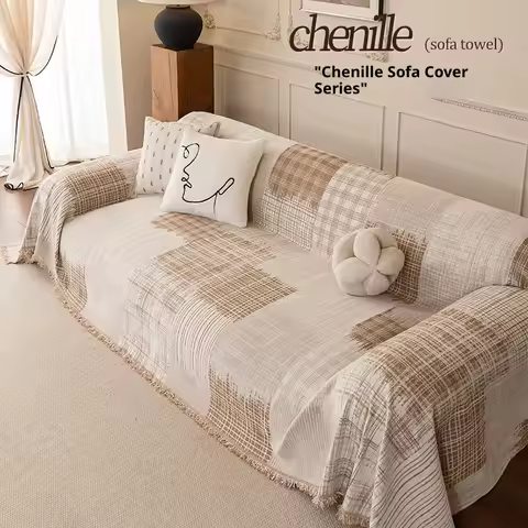 Home Living Room Sofas Couch Towel Full Protection Luxury Sofa Cover Waterproof Cat Proof Chenille S