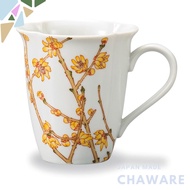 Kutani Porcelain Iwataya "Japan's Proud Beautiful Seasons" Mug - Winter Blooms (January) AP7-5156, P