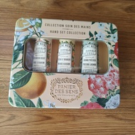 Panier des Sens 法國護手霜橙花/茉莉花/ 玫瑰天竺葵 復古雕花鐵盒 Hand Cream Gift Set – The Absolutes 3×30ml Orange Blossom,