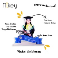 Plakat Wisuda Tk Piagam Kelulusan Sekolah Plakat Akrilik Custom Free D