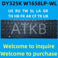 New US English laptop keyboard for DY325K W1658LP-WL AL16-51-59K6 Notebook Keyboard Replacement