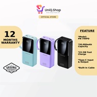 Pineng PN-799PD 30000mAh Fast Charge Powerbank PN799 Power Bank Built in Cable Type C Lightning Micr