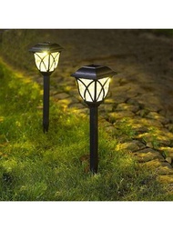 2入組太陽能戶外燈,led裝飾太陽能花園燈,適用於庭院、景觀、花園、小徑、人行道和車道
