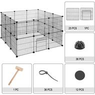 Pagar Haiwan Peliharaan Sangkar Arnab Isi Rumah Pagar Kecil Dalaman Kecil Arnab Wire Mesh Guinea Bab