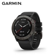 分期含發票*Garmin Fenix 6X 進階複合式運動GPS腕錶fēnix 6X - 石墨灰DLC錶圈/黑色錶帶