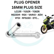 PLUG OPENER 16 MM SIZE PLUG PLUG SPANNER PLUG SPANAR Y15ZR Y16ZR FZ150 LC135 RS150 RSX VF3I RFS150