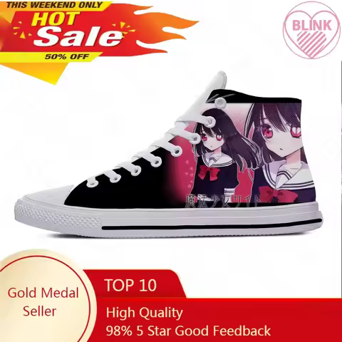 Anime Magical Girl Mahou Shoujo Site Asagiri Aya Casual Cloth Shoes High Top Lightweight Breathable 