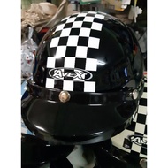 avex cop Half-Face Helmet With Tis White Cream Color Black Blue