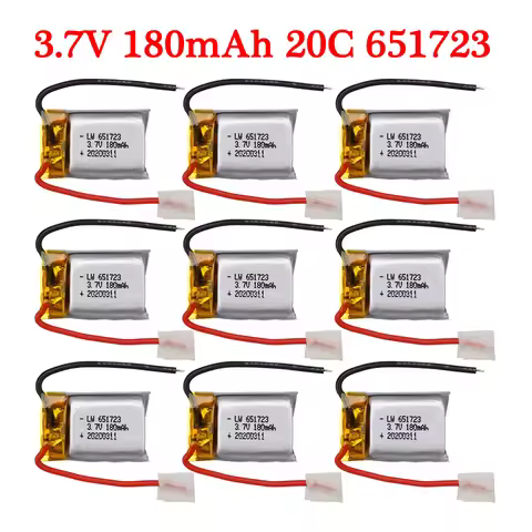 1 to 20pcs 3.7V 180mAh Lipo Battery for Syma S105 S107 S107G S108 Skytech M3 m3 S977 Helicopter Spar