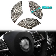 Steering Wheel Center Logo Emblem Rhinestone Decorative Patch Large Car Interior Stickers Suitable F