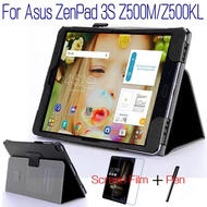 Fashion Top Quality Stand Smart PU Leather Cover for Asus ZenPad 3S 10 Z500M Z500KL 9.7