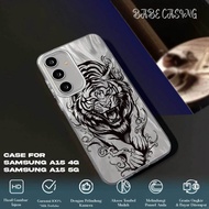 CASE SAMSUNG A15 4G / 5G CASING HANDPHONE SAMSUNG A15 4G FEATHER LASER PREMIUM MATTE - TIGER MOTIF -